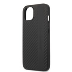Leather Case // PU Carbon Effect Stripe + Hot Stamped Logo (IPHONE 13)