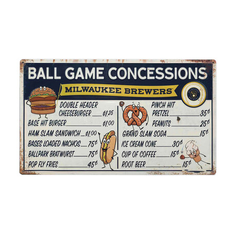 Milwaukee Brewers // Concession Metal