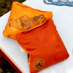 Dual Sided Cornhole Bags (Orange Horizon)