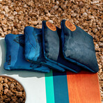 Dual Sided Cornhole Bags (Orange Horizon)