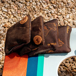 Dual Sided Cornhole Bags (Orange Horizon)