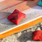 Dual Sided Cornhole Bags (Orange Horizon)