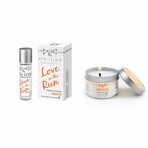 Pheromone Arouse Set // Mini Roll-On Perfume + Massage Oil Candle // Women Attracting Women