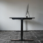 Yaasa Adjustable Desk Pro // Dark (52"W x 26"D)