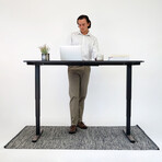 Yaasa Adjustable Desk Pro // Dark (52"W x 26"D)