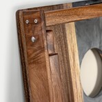 Live Edge Resin Cornhole Boards // Gray + White with Pearl