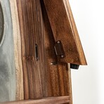 Live Edge Resin Cornhole Boards // Gray + White with Pearl