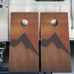 Printed Cornhole Boards // Retro Elakai // Set Of 2