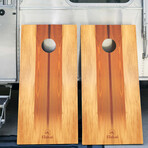 Printed Cornhole Boards // Woody // Set Of 2