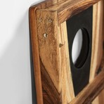 Live Edge Resin Cornhole Boards // Black