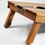 Live Edge Resin Cornhole Boards // Black