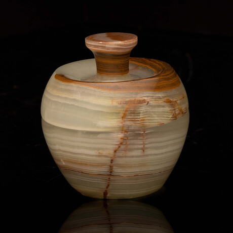 Banded Onyx Lidded Jar