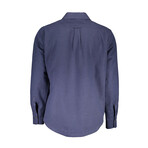 Hayes Long Sleeve Italian Collar Shirt // Blue (S)