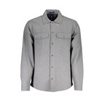 Nico Long Sleeve Italian Collar Shirt // Gray (S)