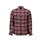 Knox Long Sleeve Button Down Shirt // Red (L)