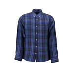 Adonis Long Sleeve Button Down Shirt // Blue (L)