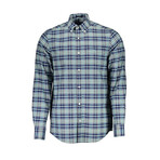 Elliot Long Sleeve Button Down Shirt // Dark Blue (M)
