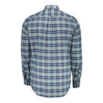 Elliot Long Sleeve Button Down Shirt // Dark Blue (M)