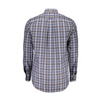 Jayce Long Sleeve Button Down Shirt // Blue (XL)