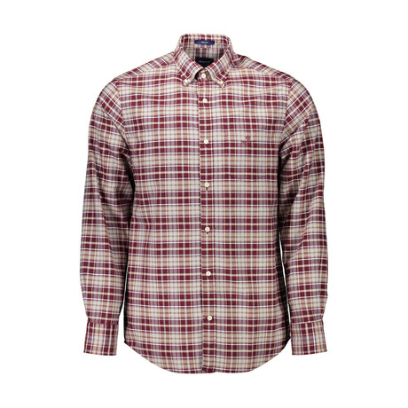 Bryce Long Sleeve Button Down Shirt // Red (S)