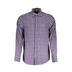 Wesley Long Sleeve Italian Collar Shirt // Blue (S)