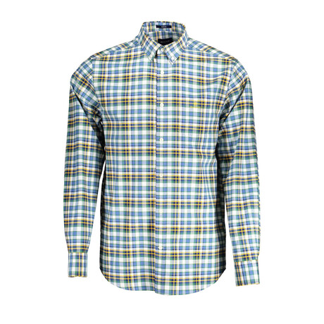 Nash Long Sleeve Button Down Shirt // Blue (S)