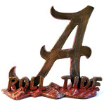 Alabama Crimson Tide // Script A "Roll Tide" Sculpture // Limited Edition Collegiate Bronze