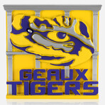 LSU Tigers // "GEAUX TIGERS" Desk Ornament