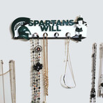 Michigan State // "Spartans Will" Hook Rack