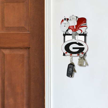 Georgia Bulldogs // Hairy Dog Hook Rack