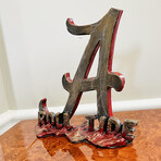 Alabama Crimson Tide // Script A "Roll Tide" Sculpture // Limited Edition Collegiate Bronze