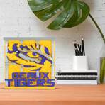 LSU Tigers // "GEAUX TIGERS" Desk Ornament