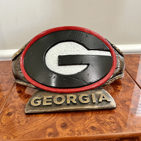 Georgia Bulldogs // G Belt Desk Ornament // Limited Edition Collegiate Bronze