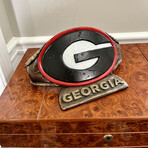Georgia Bulldogs // G Belt Desk Ornament // Limited Edition Collegiate Bronze