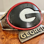 Georgia Bulldogs // G Belt Desk Ornament // Limited Edition Collegiate Bronze