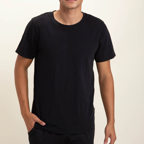 Pima Cotton T-Shirt // Black (S)