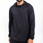 Zip-Up Hoody // Black (L)