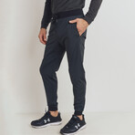 Cuffed Active Training Pants // Black (XL)