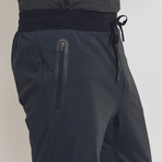 Cuffed Active Training Pants // Black (XL)