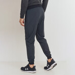 Cuffed Active Training Pants // Black (XL)