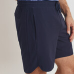Wave Accent Essential Shorts // Dark Navy (L)