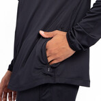 Zip-Up Hoody // Black (L)