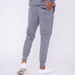 Melange Two-Tone Joggers // Charcoal (M)
