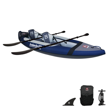 Voyager 2-Person Inflatable Kayak Set // Blue
