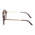 Women's PR13WSF-2AU3D0-57 Sunglasses // Tortoise + Brown-Gray Gradient