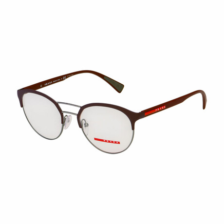 Men's Linea Rossa PS52HV-VHP1O1-52 Optical Frames // Bordeaux Rubber-Gunmetal
