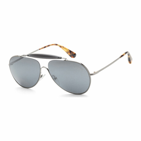Men's PR56SS-5AV7W159 Sunglasses // Gunmetal + Gray Silver Mirror