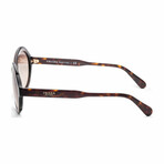 Women's PR17US-3913D0-53 Sunglasses // Black Havana + Brown Gradient