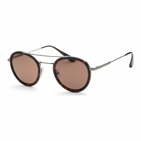 Men's PR56XS-01A8C1-46 Sunglasses // Havana Gunmetal + Brown
