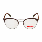 Men's Linea Rossa PS52HV-VHP1O1-52 Optical Frames // Bordeaux Rubber-Gunmetal
